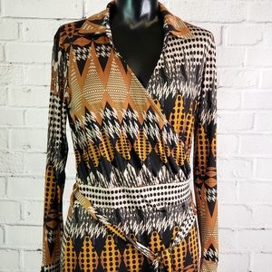 S-Twelve Wrap Dress-Size Small